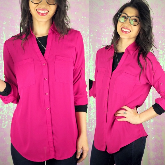 Express Tops - EXPRESS Portifino Button Up Shirt 💼